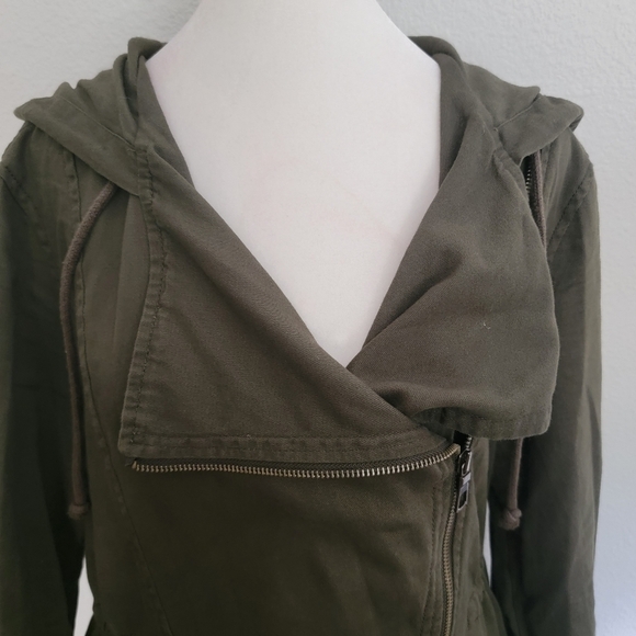 OLD Navy Army Green Hooded Utility Jacket Size S - Picture 5 of 7